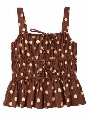 New SIM &SAM polka dot top size M